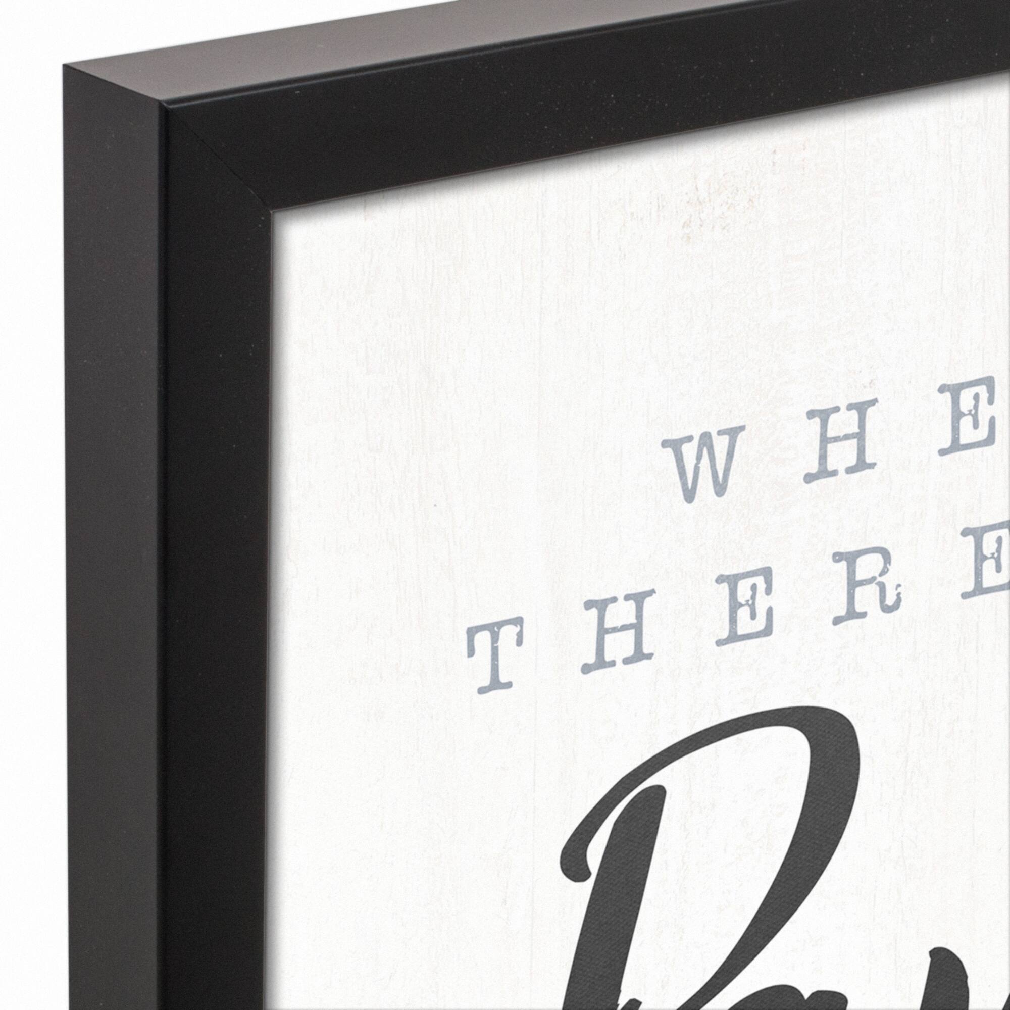 Papa Way Black Framed Canvas